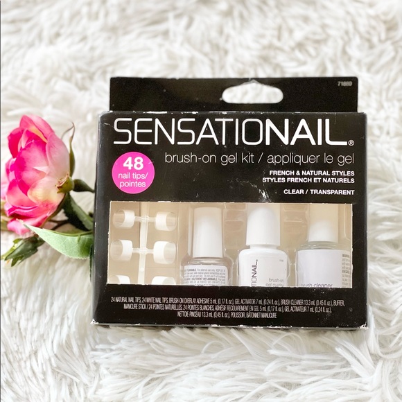 Makeup Nwt Sensationail Brush On Gel Kit French Natural Styles Clear
